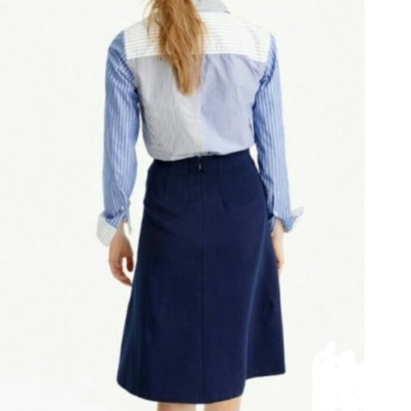 J. Crew  A-Line Nautical Skirt (NWOT) - Picture 2 of 3